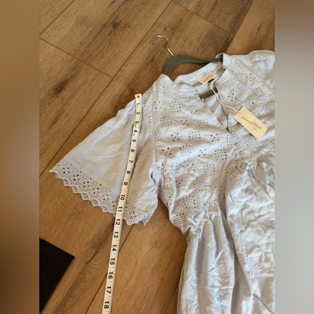 Universal Thread blue colored eyelet cotton dress size XL NEW WITH TAGS - Picture 7 of 9